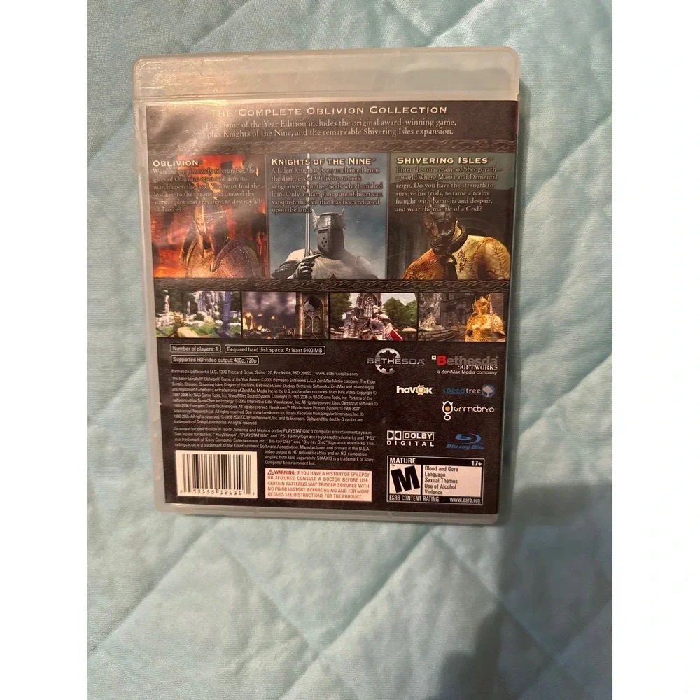 PlayStation 3 : The Elder Scrolls IV: Oblivion - Game of‎ the Year Edition